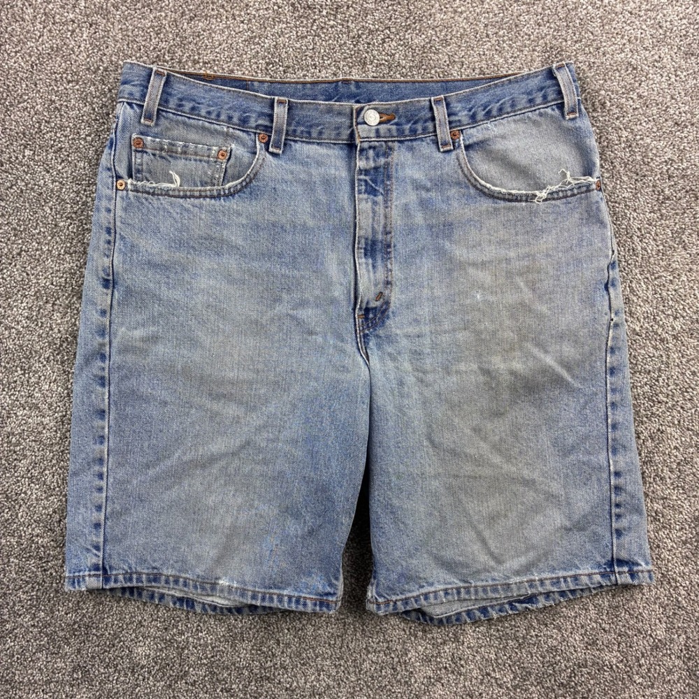 Vintage Levi's 550 Denim Shorts Mens 36 Blue Cotton Relaxed Fit Made in USA‎
